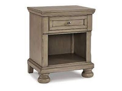 Ashley Furniture Lettner One Drawer Night Stand B733-91 Light Gray