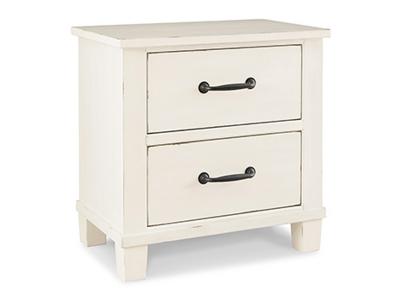 Ashley Furniture Braunter Two Drawer Night Stand B792-92 Aged White