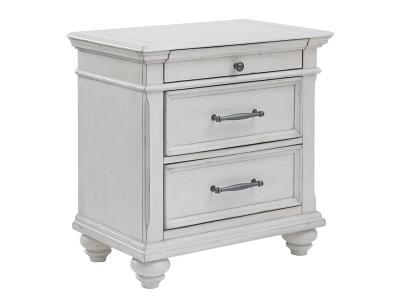 Ashley Furniture Kanwyn Three Drawer Night Stand B777-93 Whitewash