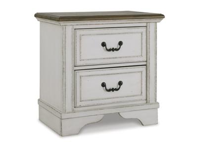 Ashley Furniture Brollyn Two Drawer Night Stand B773-92 Two-tone