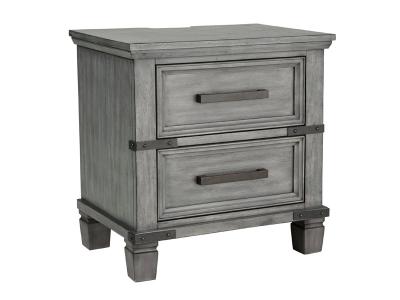 Ashley Furniture Russelyn Two Drawer Night Stand B772-92 Gray