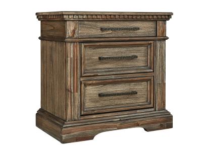 Ashley Furniture Markenburg Three Drawer Night Stand B770-93 Brown