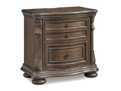 Ashley Furniture Charmond Two Drawer Night Stand B803-92 Brown