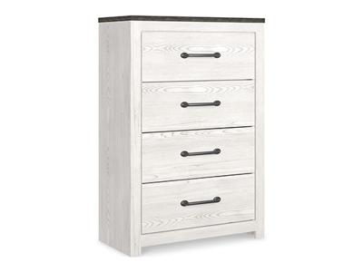 Ashley Furniture Gerridan Four Drawer Chest B1190-44 White/Gray