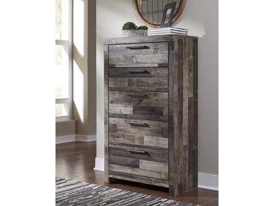 Ashley Furniture Derekson Five Drawer Chest B200-46 Multi Gray