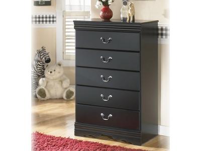 Ashley Furniture Huey Vineyard Five Drawer Chest B128-46 Black