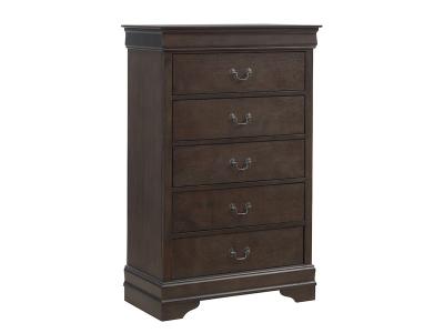 Ashley Furniture Leewarden Five Drawer Chest B398-46 Dark Brown