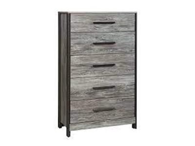 Ashley Furniture Cazenfeld Five Drawer Chest B227-46 Black/Gray