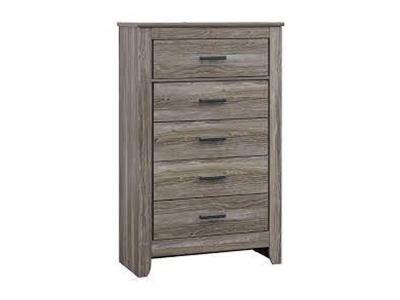 Ashley Furniture Zelen Five Drawer Chest B248-46 Warm Gray