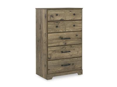 Ashley Furniture Shurlee Five Drawer Chest B2119-245 Light Brown