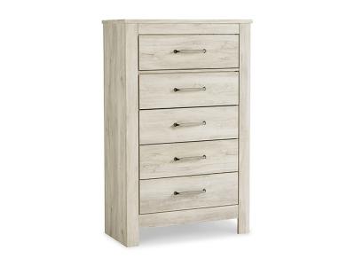 Ashley Furniture Bellaby Five Drawer Chest B331-46 Whitewash