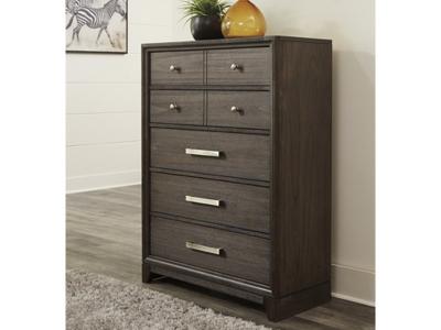 Ashley Furniture Brueban Five Drawer Chest B497-46 Brown