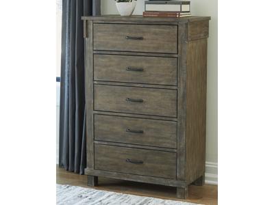 Ashley Furniture Shamryn Five Drawer Chest B436-46 Grayish Brown