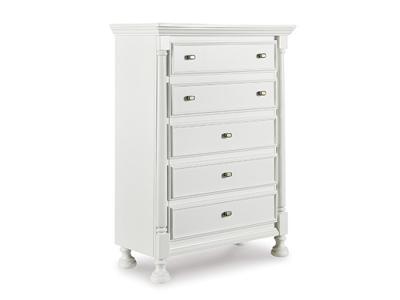 Ashley Furniture Kaslyn Five Drawer Chest B502-45 White