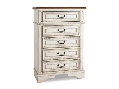 Ashley Furniture Realyn Chest B743-45 Chipped White