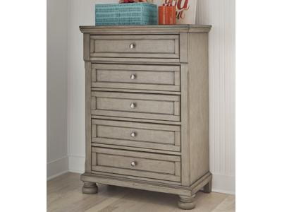 Ashley Furniture Lettner Five Drawer Chest B733-45 Light Gray