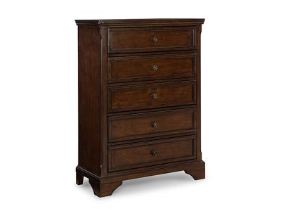 Ashley Furniture Brookbauer Five Drawer Chest B767-46 Rustic Brown