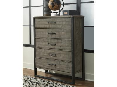 Ashley Furniture Brennagan Five Drawer Chest B774-46 Gray