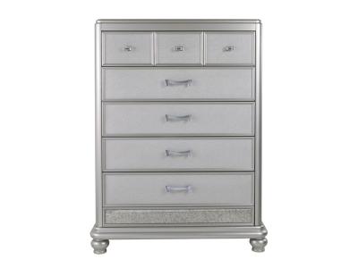 Ashley Furniture Coralayne Five Drawer Chest B650-46 Silver