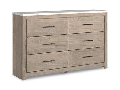 Ashley Furniture Senniberg Six Drawer Dresser B1191-31 Light Brown/White