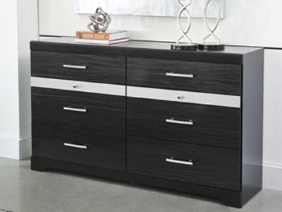 Ashley Furniture Starberry Eight Drawer Dresser B304-31 Black