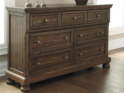 Ashley Furniture Flynnter Dresser B719-31 Medium Brown