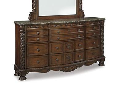 Ashley Furniture North Shore Dresser B553-131 Dark Brown