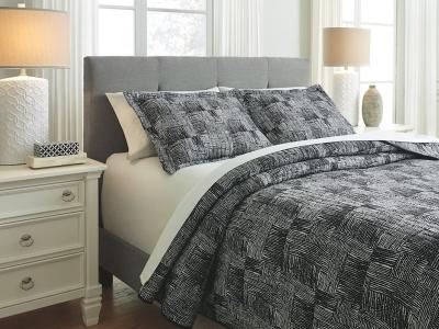 Ashley Furniture Jabesh Queen Quilt Set Q365033Q Black