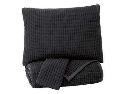 Ashley Furniture Thornam King Coverlet Set Q474003K Black