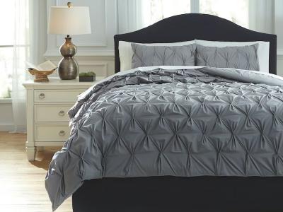 Ashley Furniture Rimy King Comforter Set Q756023K Gray