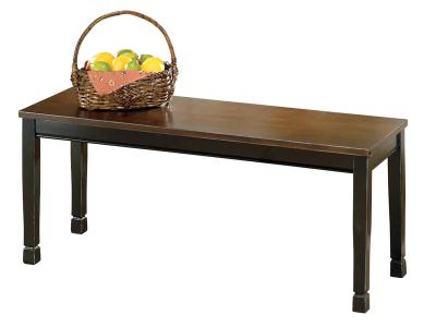 Ashley Furniture Owingsville Large Dining Room Bench D580-00 Black/Brown