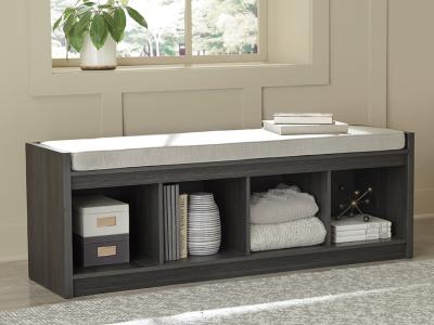 Ashley Furniture Yarlow Storage Bench A3000319 Linen/Gray