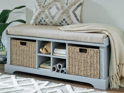 Ashley Furniture Dowdy Storage Bench A3000120 Gray