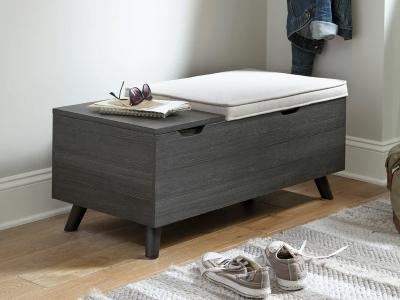 Ashley Furniture Yarlow Storage Bench A3000321 Linen/Gray