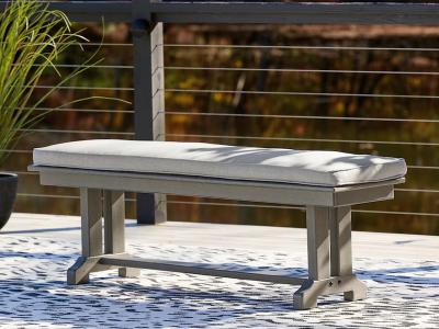 Ashley Furniture Visola Bench with Cushion P802-600 Gray