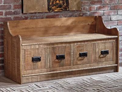 Ashley Furniture Garrettville Storage Bench A4000093 Brown