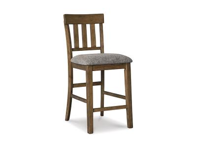 Ashley Furniture Flaybern Upholstered Barstool (2/CN) D595-124 Brown