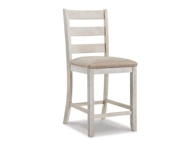 Ashley Furniture Skempton Upholstered Barstool (2/CN) D394-124 White/Light Brown