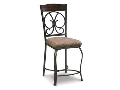 Ashley Furniture Glambrey Upholstered Barstool (4/CN) D329-124 Brown