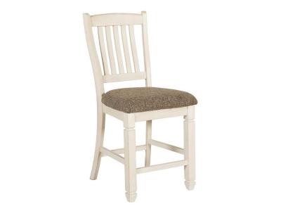 Ashley Furniture Bolanburg Upholstered Barstool (2/CN) D647-124 Two-tone