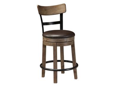 Ashley Furniture Pinnadel UPH Swivel Barstool (1/CN) D542-124 Light Brown