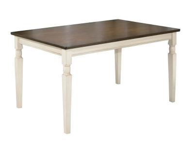 Ashley Furniture Whitesburg Rectangular Dining Room Table D583-25 Brown/Cottage White