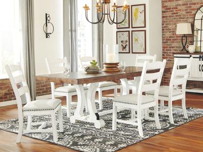 Ashley Furniture Valebeck Rectangular Dining Room Table D546-35 White/Brown