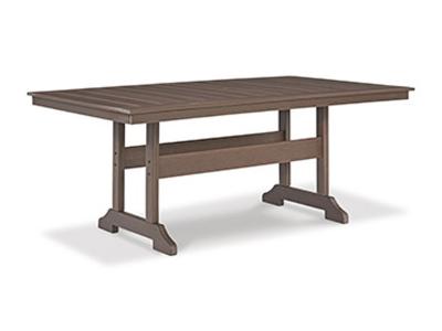 Ashley Furniture Emmeline RECT Dining Table w/UMB OPT P420-625 Brown