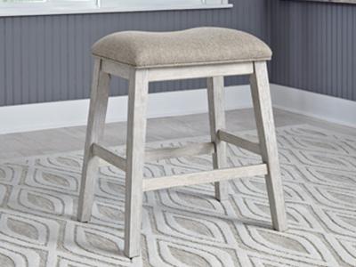 Ashley Furniture Skempton Upholstered Stool (2/CN) D394-024 White/Light Brown