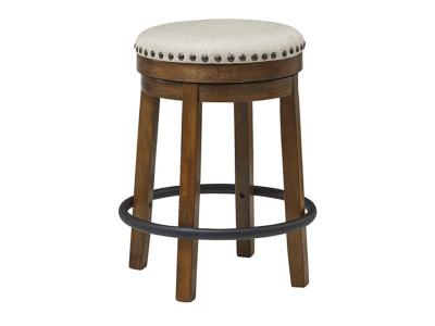 Ashley Furniture Valebeck UPH Swivel Stool (1/CN) D546-124 Brown/Black