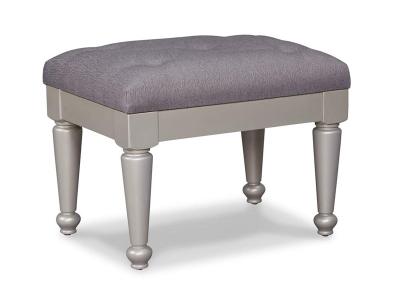 Ashley Furniture Coralayne Upholstered Stool (1/CN) B650-01 Silver