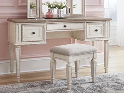 Ashley Furniture Realyn Vanity/Mirror/Stool (3/CN) B743-22 Two-tone