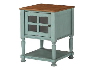 Ashley Furniture Mirimyn Accent Cabinet A4000381 Teal/Brown