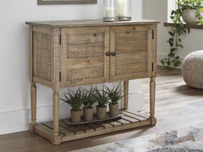 Ashley Furniture Lennick Accent Cabinet A4000370 Antique Brown